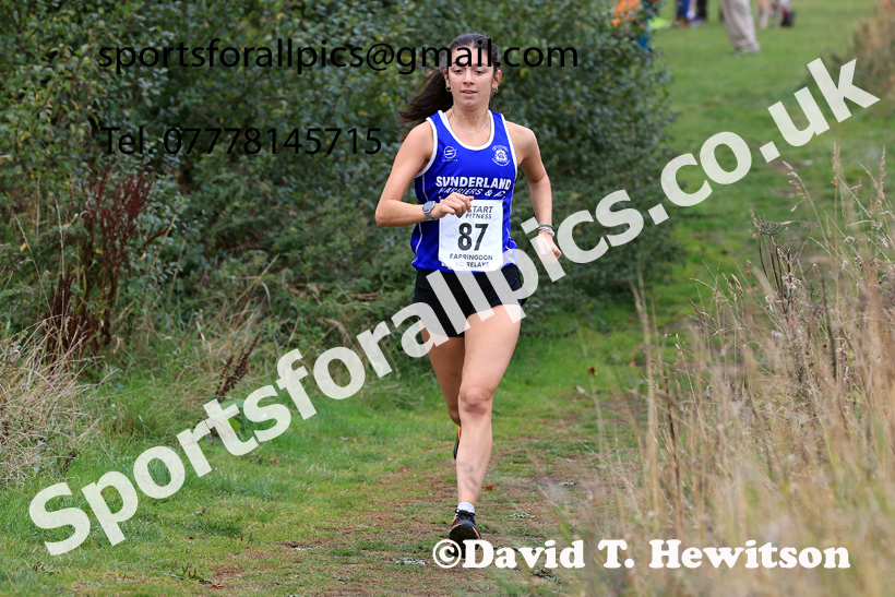 SSenior Womens Relay, 2025 Farringdon Cross Country Relays, Sunderland. Photo: David T. Hewitson/Sports for All Pics